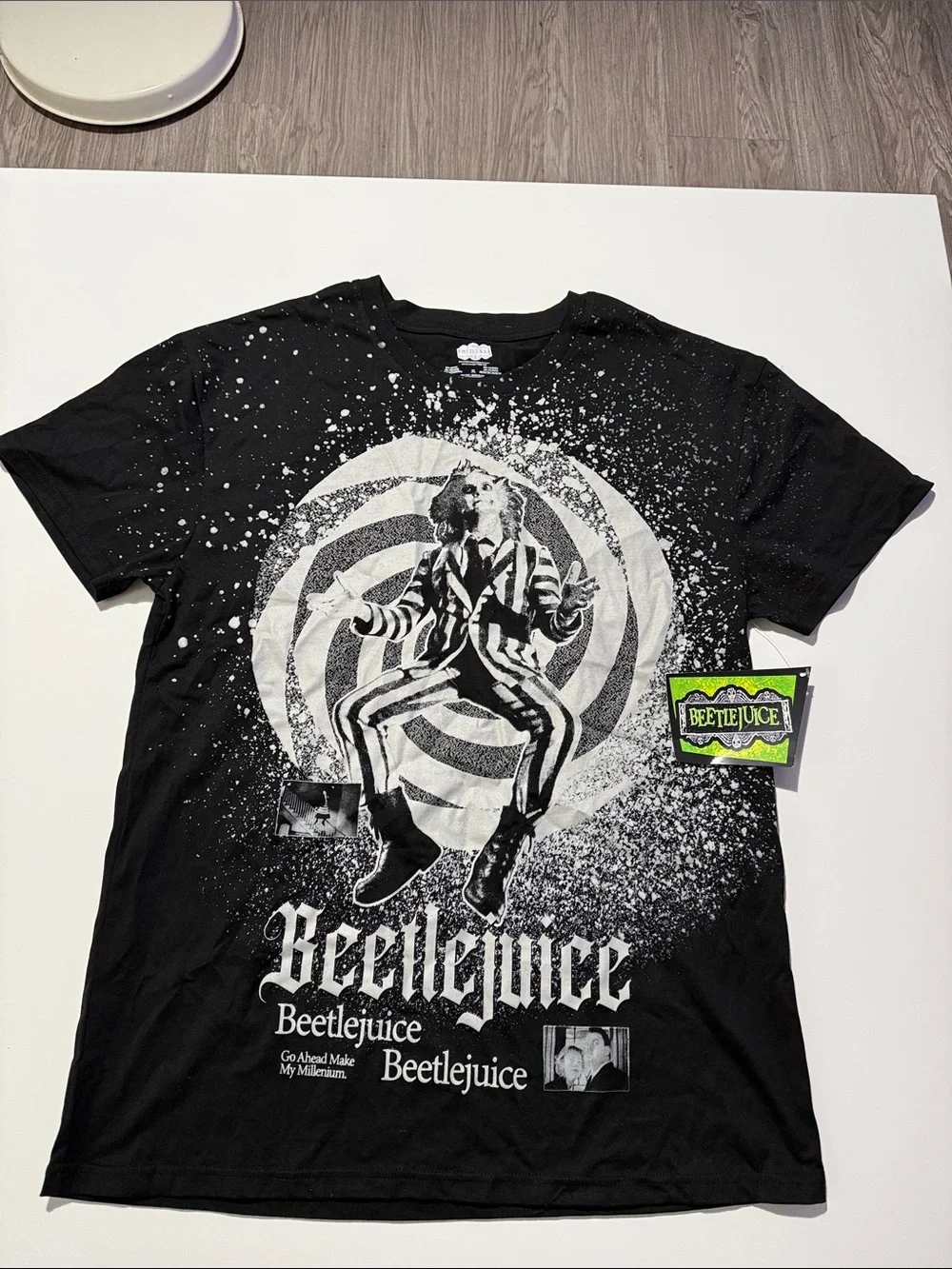 Beetlejuice Graphic Short Sleeve Tee - Black Size XL